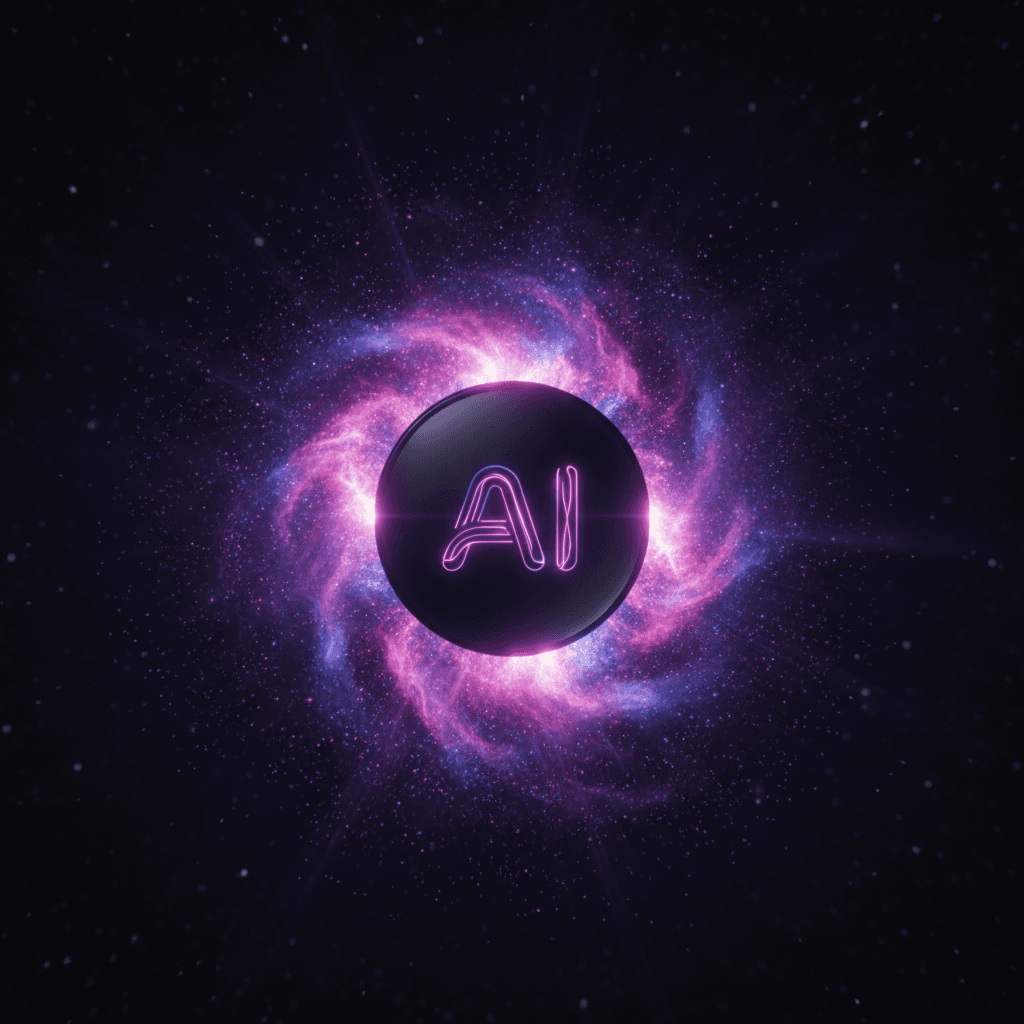 Botón de IA nebulosa animado en React Native con partículas